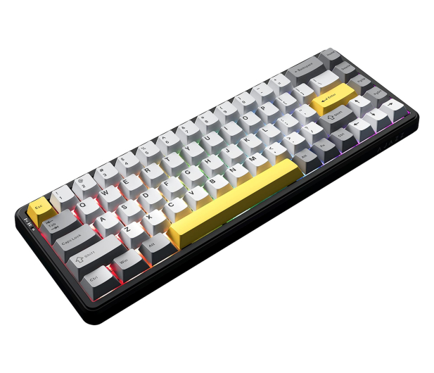 Ajazz AK680 MAX (8+8K) Magnetic Switch Black Gray Yellow RGB - 1536359 - zdjęcie 4